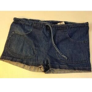 Vtg Jean Shorts Denim Dark Wash Blue Medium USA‎ Deva Cottage Industry H13